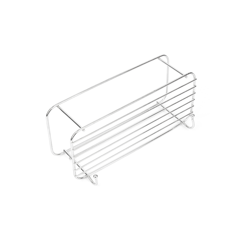 Suporte de chuveiro adesivo de aço inoxidável com ganchos