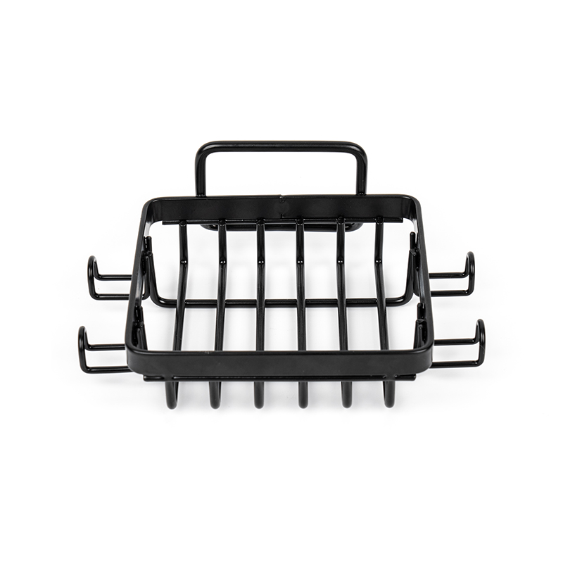 Suporte de sabonete em barra de aço inoxidável preto para chuveiro