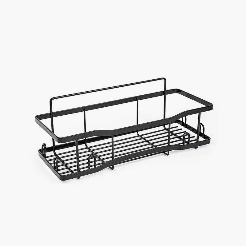 Cesta de armazenamento de fio de metal montada na parede para cozinha e banheiro