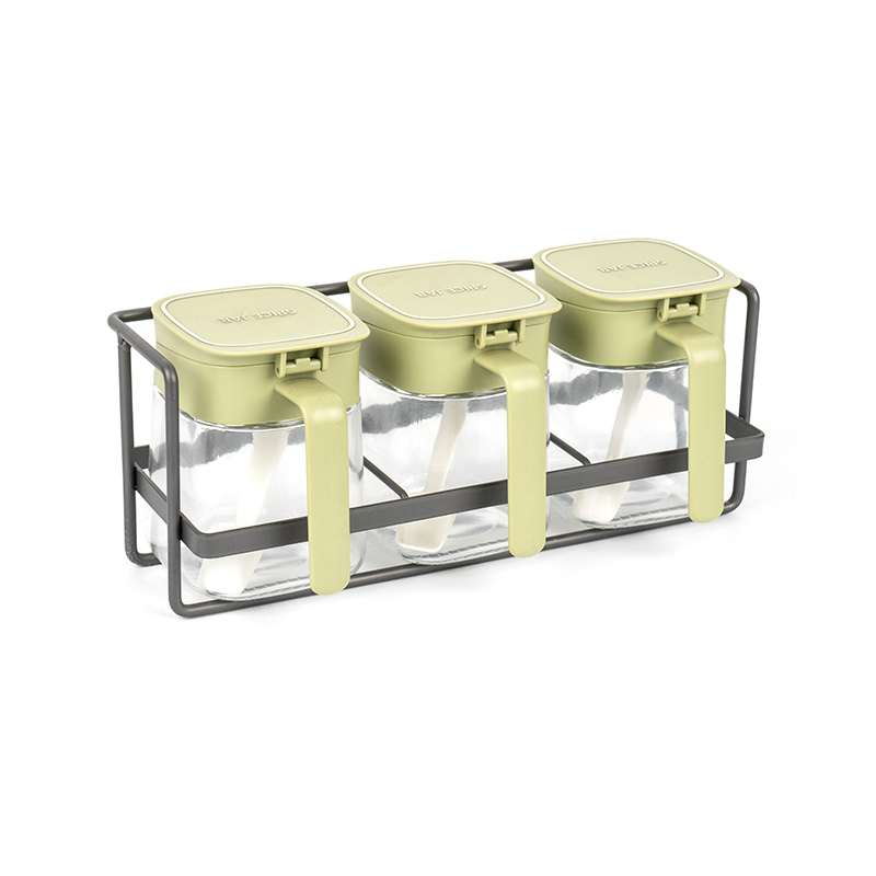 Prateleira de armazenamento de especiarias para refrigerador de camada única