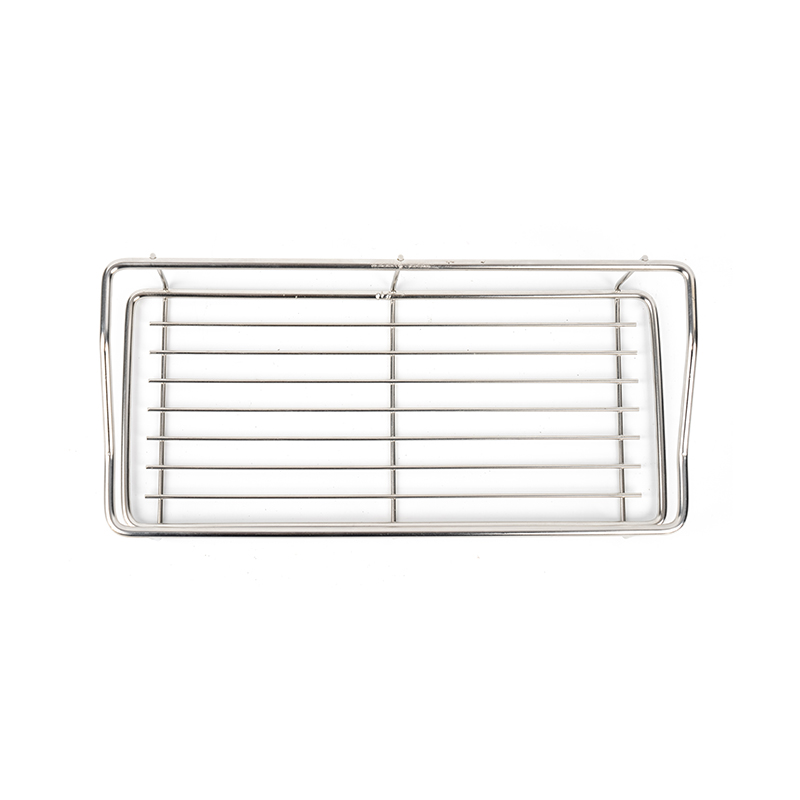 Prateleira de armazenamento de banheiro sem perfuração de aço inoxidável