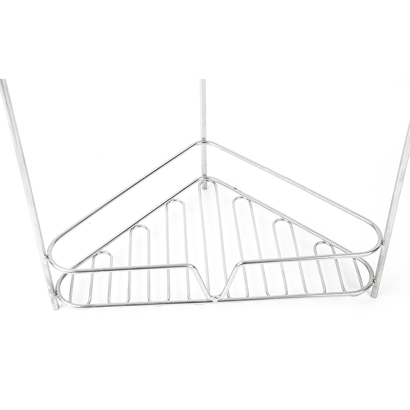 Prateleira organizadora de banheiro de canto de 3 camadas