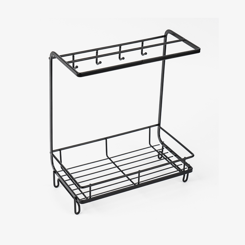 Caddy para pia de cozinha com suporte para esponja e pano de prato