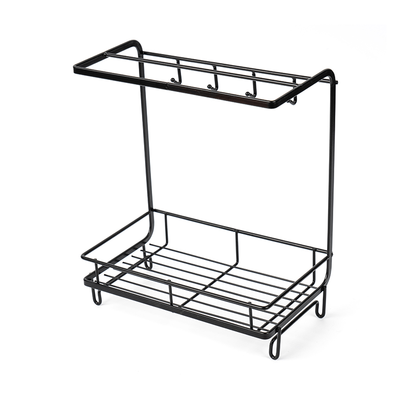 Caddy para pia de cozinha com suporte para esponja e pano de prato