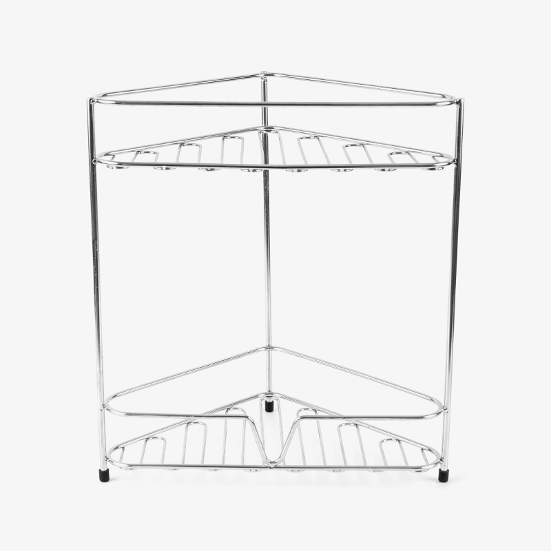 Prateleira organizadora de balcão de banheiro de canto