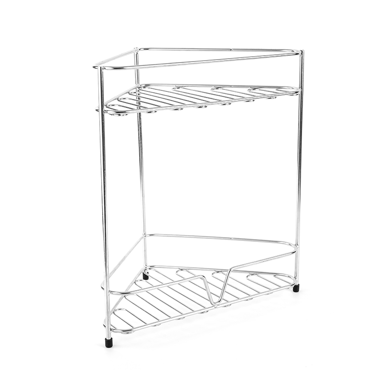 Prateleira organizadora de balcão de banheiro de canto