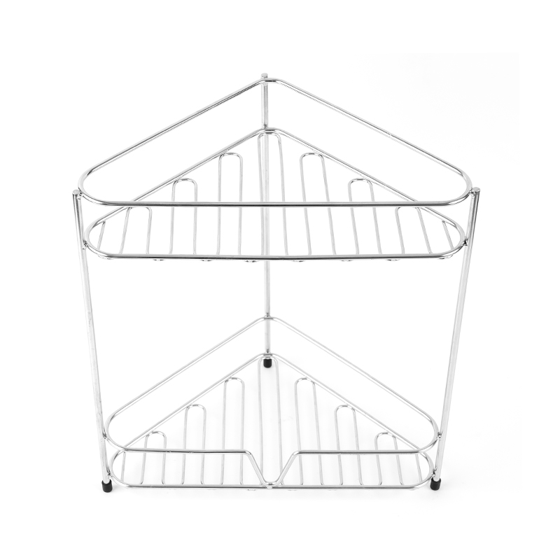 Prateleira organizadora de balcão de banheiro de canto