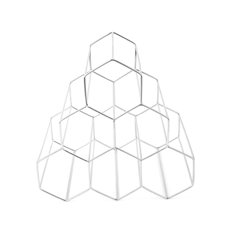 Rack independente para garrafas de vinho de 3 camadas para bancada