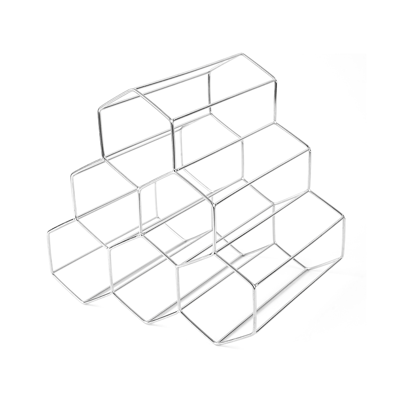 Rack independente para garrafas de vinho de 3 camadas para bancada