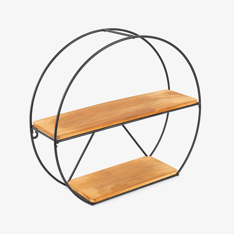 Prateleira de parede dourada e cesto de armazenamento suspenso para cozinha