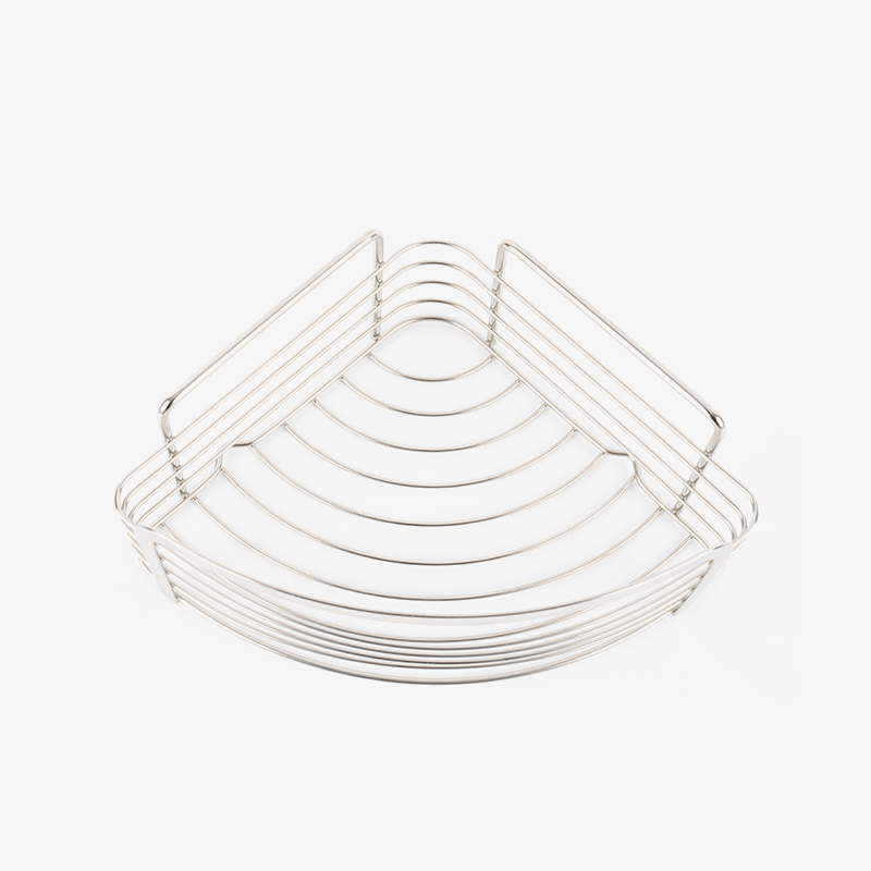 Caddy de chuveiro de canto montado na parede com adesivo