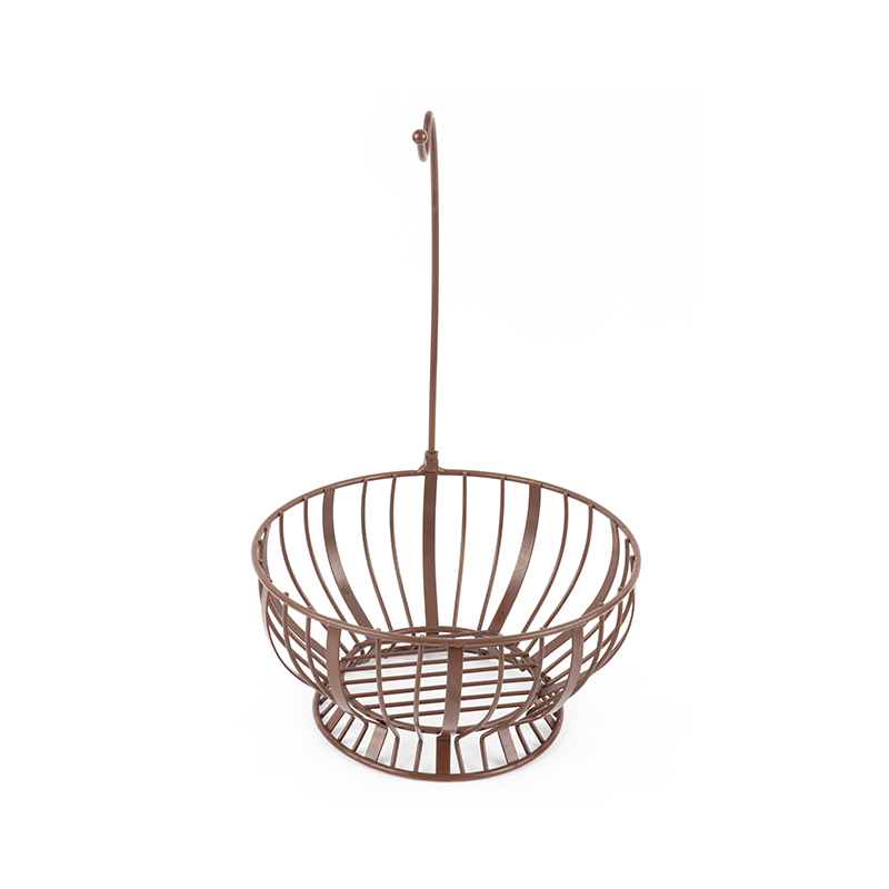 Cesta de frutas com cabide de banana para cozinha